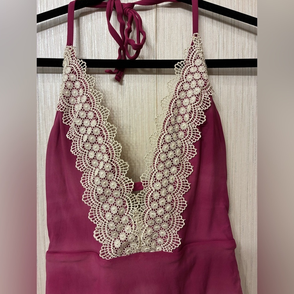Sea Angel Swimsuit‎ Lace Trim Floral V-Neck Medium - Picture 4 of 7